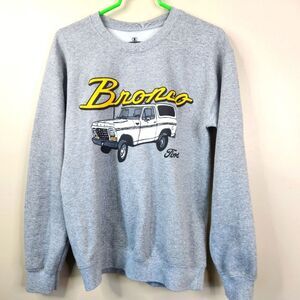 Ford Motor Company Ford Bronco Double Sided Long Sleeve Crew Neck Sweatshirt Sm